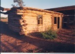 Bluff Fort -- Barton cabin, the oldest pioneer structure in San Juan County. The only remaining cabin built by the Hole-in-the-Rock pioneers. Lamont Crabtree Photo